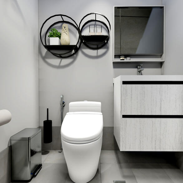 Lumb Condominium Toilet & Cabinet Design